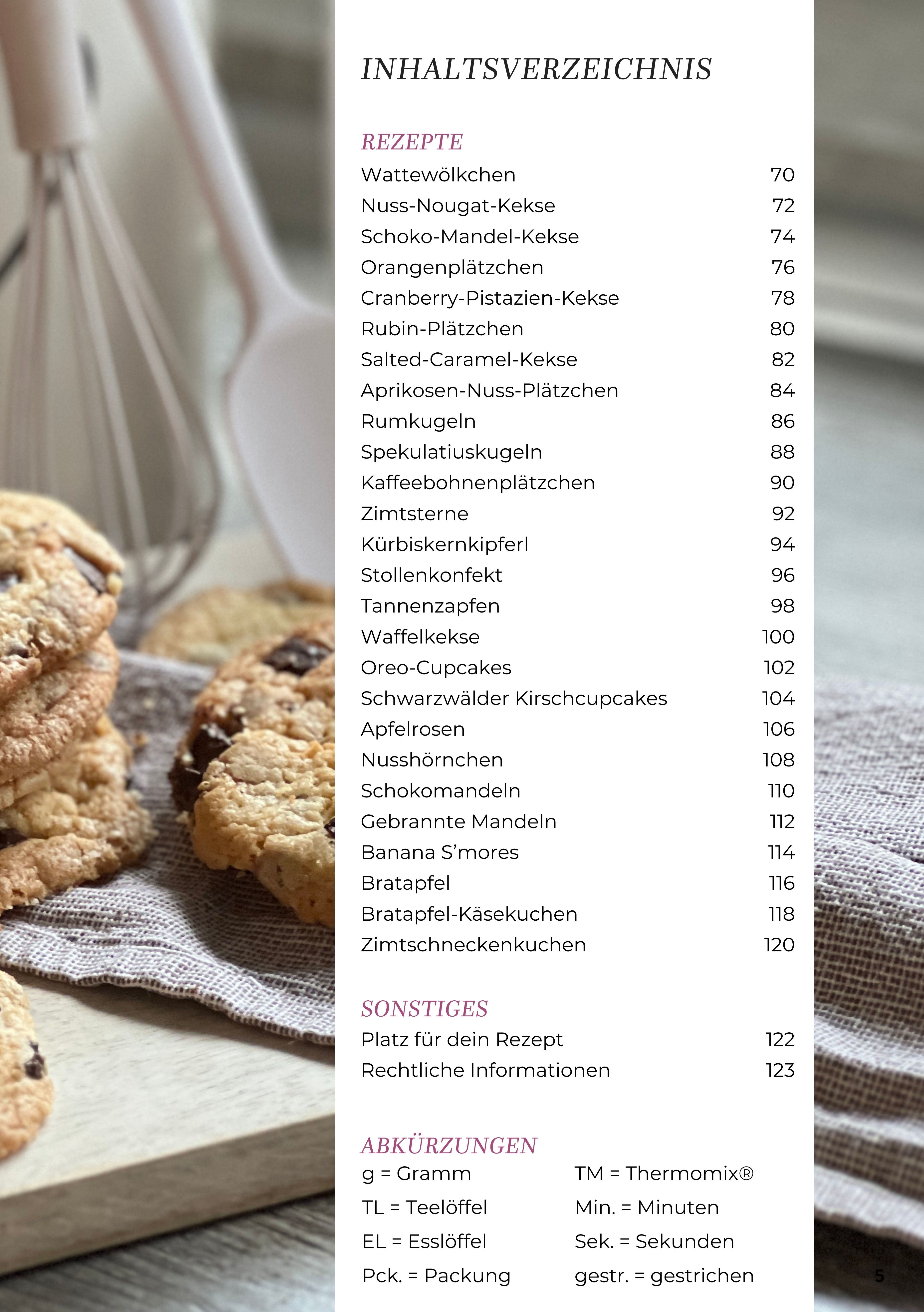 Plätzchen, Kekse und süße Leckereien